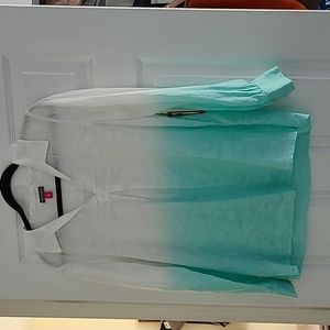 Nwt Vince camuto obre linen ls shirt sz m